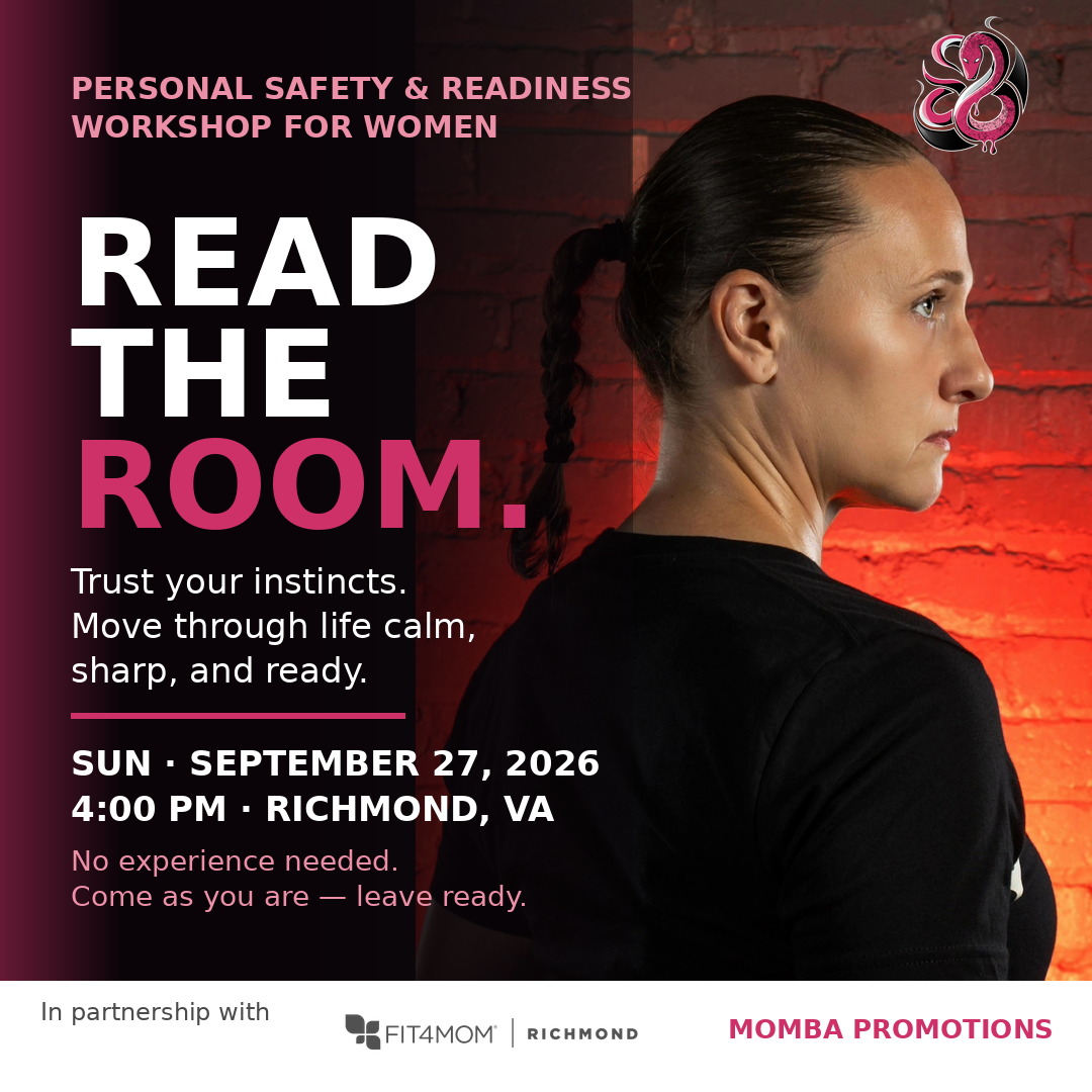 FIT4MOM Richmond - Women's Safety & Readiness Seminar flyer